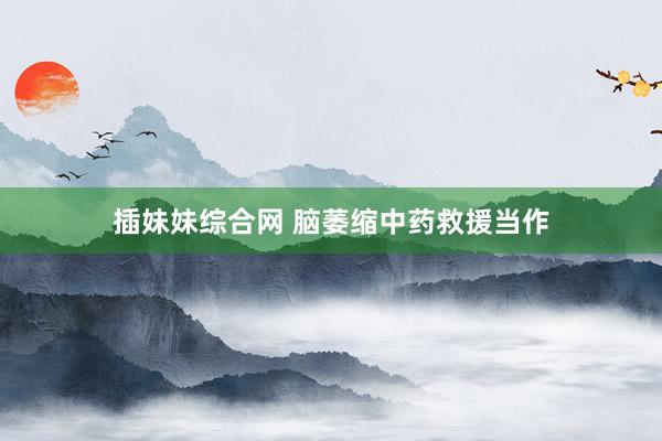 插妹妹综合网 脑萎缩中药救援当作