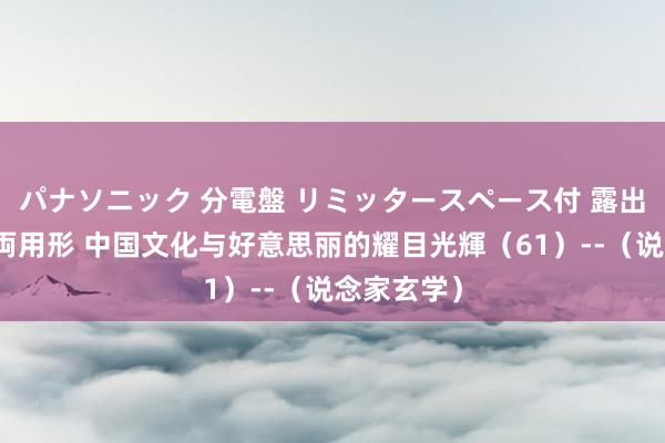 パナソニック 分電盤 リミッタースペース付 露出・半埋込両用形 中国文化与好意思丽的耀目光輝（61）--（说念家玄学）
